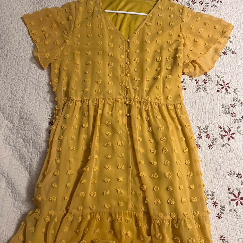 Mustard Yellow Women’s Dress